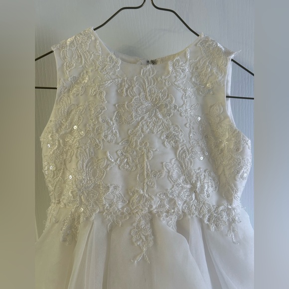 Joan Calabrese Flower Girl Dress, Ivory 2T/3T - Picture 2 of 6